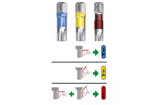 BIT T20 50MM 1/4'' UV 'T' BLUE TORX WIHA