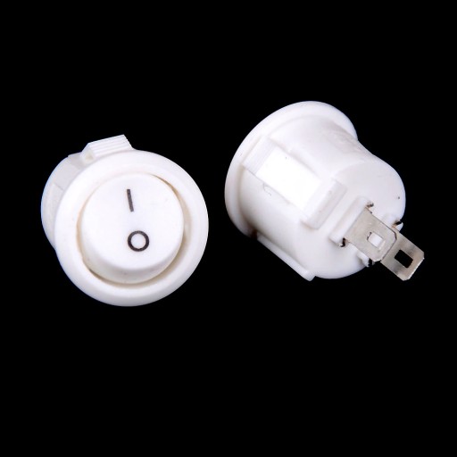 MINI NÁBYTOKOVÝ SPÍNAČ 250V 50Hz 2A BIELY