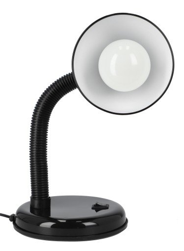Stolná LED lampa na čítanie E27, nastaviteľný vypínač, kábel