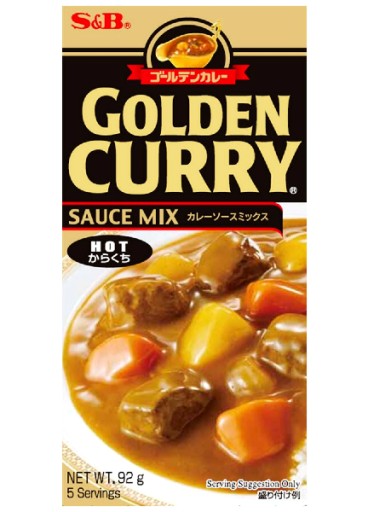 Golden Curry Hot (pikantné) 92g jedlo S&B za 30 min