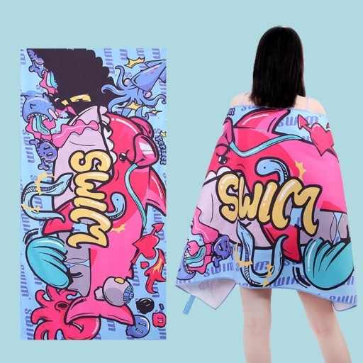 Veľký rýchloschnúci plážový uterák 150x70 (D034)