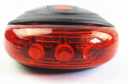 ZADNÁ BICYKLOSVETLO 5 LED - 7 REŽIMOV + LASER