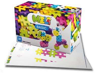 Meli Basic Pink 50 blokov pre predškolákov + KARTY