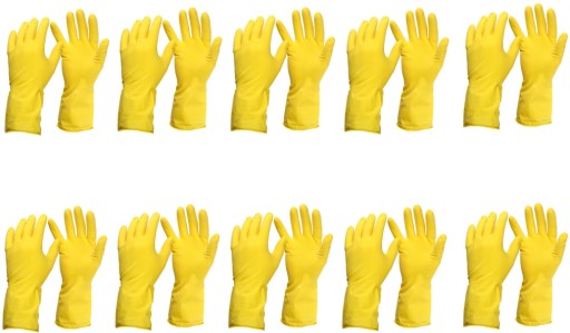 Vločkované rukavice pre domácnosť, veľkosť XL - 10 PÁROV