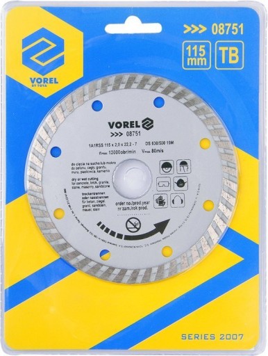 TURBO SEGMENTOVÝ DIAMANTOVÝ KOTOUČ NA BETÓN 115mm