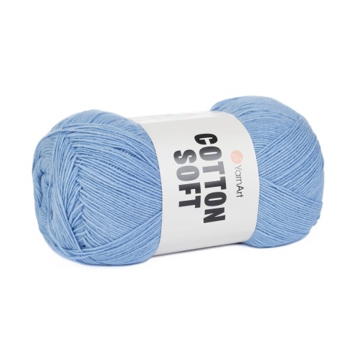 100g bavlnená priadza, akryl Cotton Soft blue 15