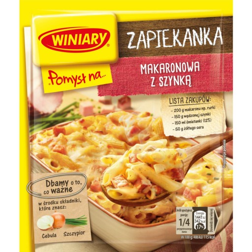 WINIARY Nápad na Zemiakový kastról so šunkou 35g
