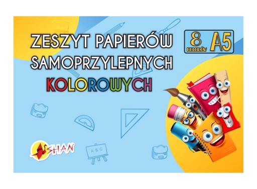 Zápisník samolepiacich papierov A5 8k Shan