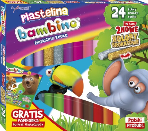 Bambino plastelína 24 ks.