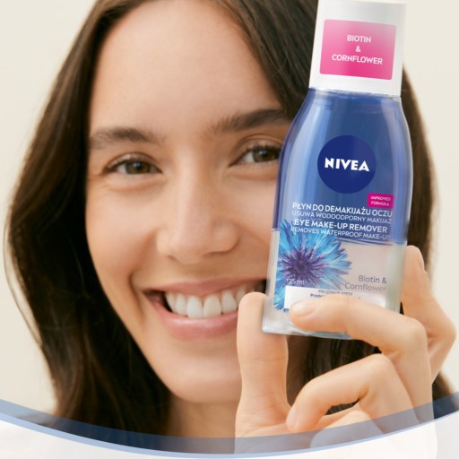 NIVEA Dvojfázový odličovač očí s biotínom a nevädzou 125ml