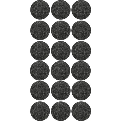 PLSTENÉ PODLOŽKY PRE NÁBYTkové STOLIČKY 25mm 18 ks
