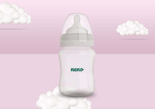 150 ml NENO BOTTLE fľaša s cumlíkom, 0-3 mesiace