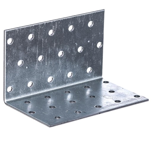 Oceľová uhlová konštrukčná spojka, pozinkovaná, 60x60x100 mm STRONG ANGLE BAR