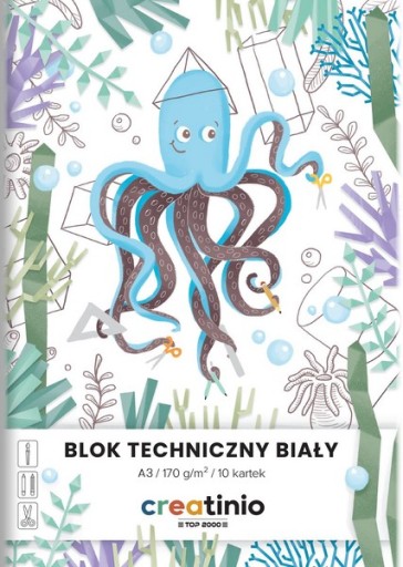 CREATINIO TECHNICAL BLOCK A3 BIELY 10 listov 170G