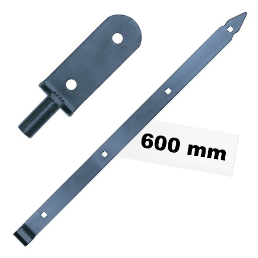 Pásový pánt brány 600 mm, ozdobný RETRO GATE