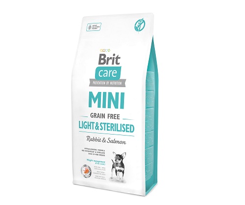 BRIT CARE MINI GRAIN FREE LIGHT / STERILIZOVANÉ 400 g