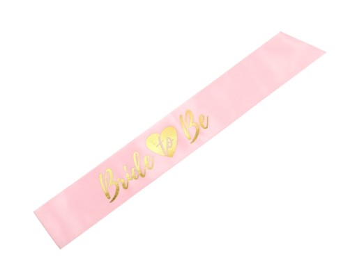 BRIDGE PARTY SASH Pink Bride To Be!