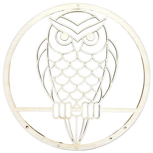 Drevená obrúčka pod lapač sovičiek, kruh sovičky