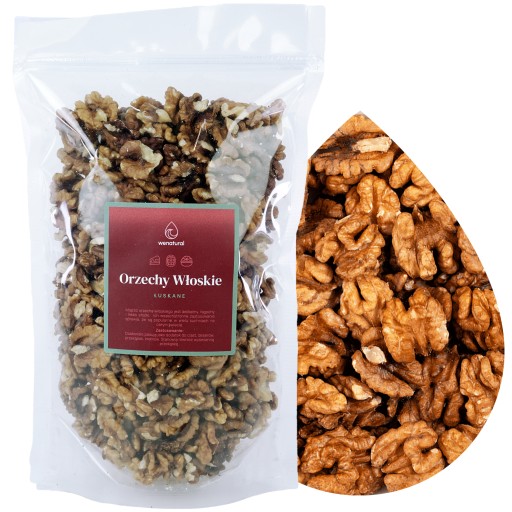 Vlašské orechy 500g Wenatural - celé, lúpané, poľské, zdravé, na palacinky