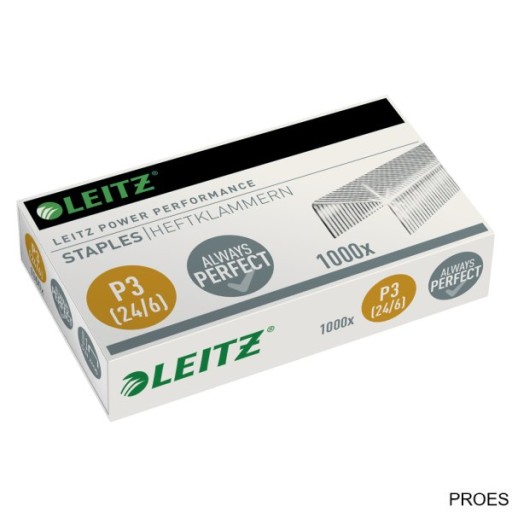 Leitz sponky pozinkované, 24/6, 1000 ks, 55700000