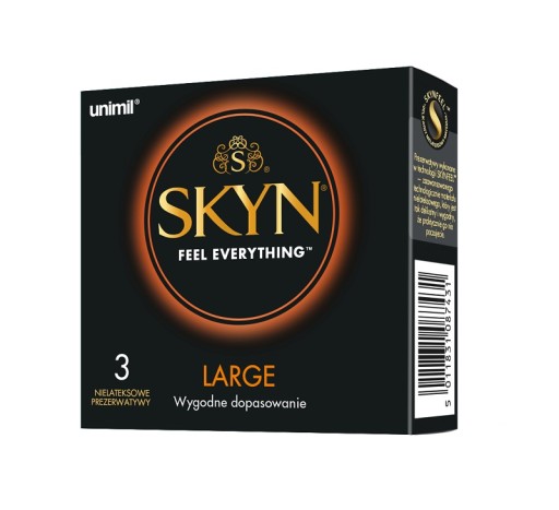 UNIMIL SKYN LARGE kondómy väčšie, 3 ks.