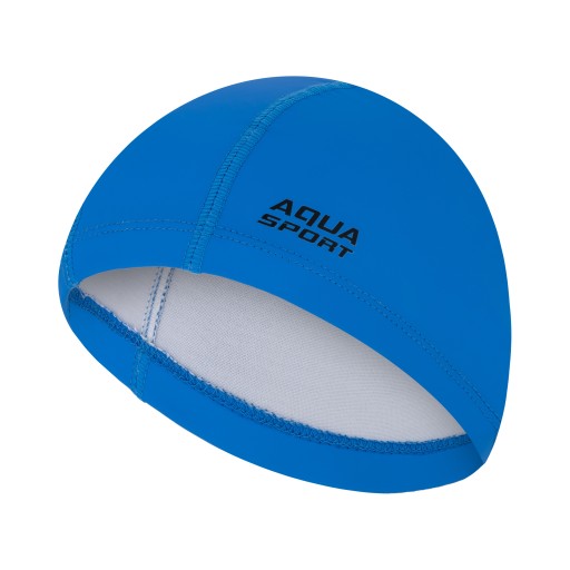 Plavecká čiapka Aqua-Sport PU Blue pre dospelých do bazéna