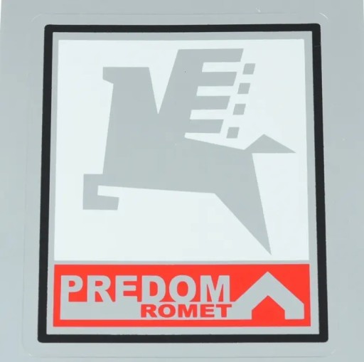 Nálepka na chrómový moped Romet Predom