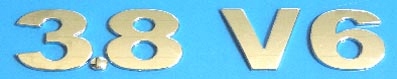 CHROME 3D LIST 29MM x 2,8cm JEDNODUCHÉ PÍSMO