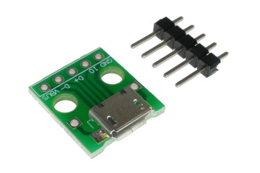 MICRO USB ZÁSUVKA, 5 PIN KONEKTOR PCB