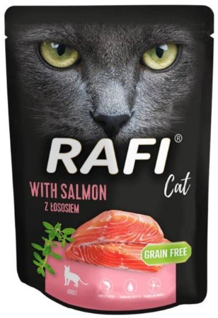 Rafi CAT Mokré krmivo pre mačky LOSOSOVÁ PATE 300G