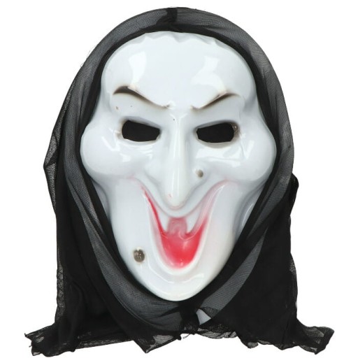 HALLOWEENSKÁ KRIČIACA MASKA, BIELA
