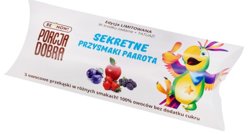 DOBRÝ SÚPRAVA PORCIÍ SNACK MIX LISTY JAHODA BLACKBERRY SLIVKA + TETOVANIE