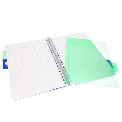 Námorný kockovaný zápisník B5 s predelmi Pukka Pad, Projekt Book Seafoam