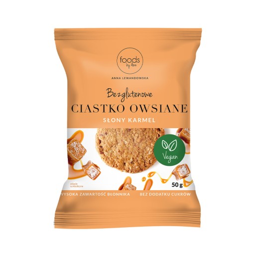 BEZLEPKOVÉ OVSENÉ COOKIE SALTED KARAMELOVÉ POTRAVINY OD ANN 50G