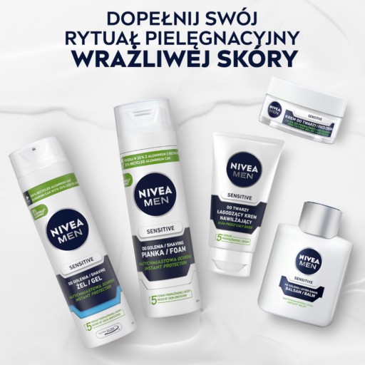 NIVEA MEN Sensitive upokojujúca pena na holenie 200 ml