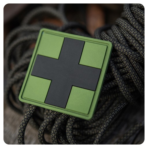 M-TAC MEDIC MEDIC CROSS MEDIC CROSS NÁPISOVÝ ZNAK PVC 5X5 CM OLIVOVÁ ZELENÁ