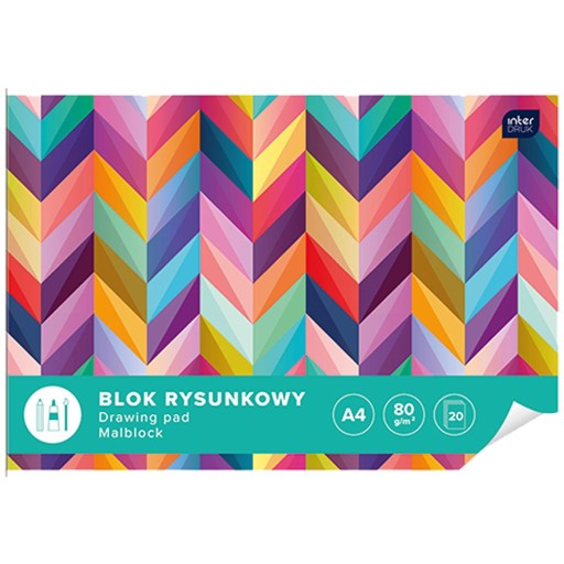 INTERPRINT VÝKRESOVÝ BLOK A4 20 listov biely x3