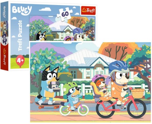 PUZZLE 60 ELEMENTS - VESELÉ MODRÁ - KOCKY 17384