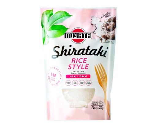 Ryžové cestoviny v štýle keto nízkokalorická bezlepková shirataki konjac múka