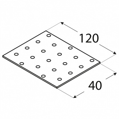 PP3 TYČ TYČ DOMAX PLOCHÁ TYČ DOMAX 40x120x2 10ks