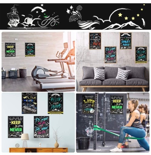 10x samolepiaci motivačný plagát v anglickom citáte