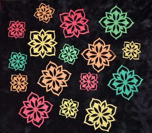 Okenná dekorácia Spring Flowers VEĽKÉ školské tabule