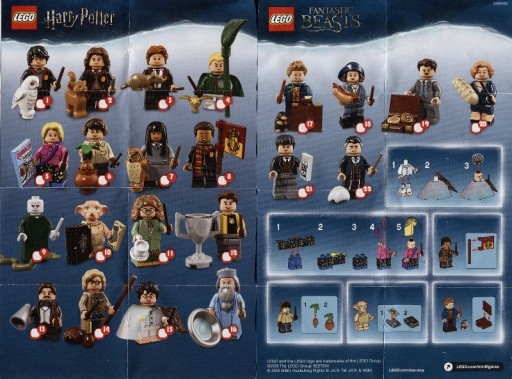 LEGO 71022 MINIFIGURES HARRY ZOZNAM POKYNOV NOVINKA
