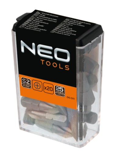 Skrutkovacie bity PH2x25 mm 20 ks NEO 06-011