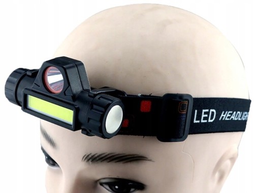 LED HLAVOVÁ LAMPA 4v1 MINI SVETLOMET S MAGNETOVOU BATÉRIOU NABÍJANIE cez USB