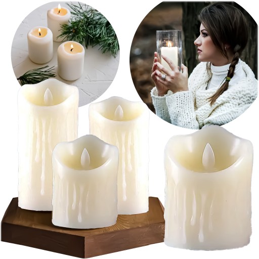 LED VLOŽKA SVIEČKY PRE SKVELÝ EFEKT PLAMEŇA SVIEČKY SVIEČKA 7CM SET S BATÉRIAMI