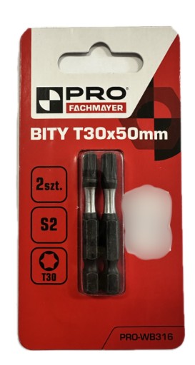 NÁRAZOVÉ HROTY ÚRAZOVÝ BIT SILNÝ SKRUTKOVACÍ BIT TX30 50 MM
