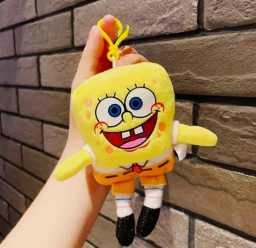 SPONGEBOB SQUARE NOHAVICE KEYRING PLYŠOVÝ KEYRING PRÍvesok POSTAVA