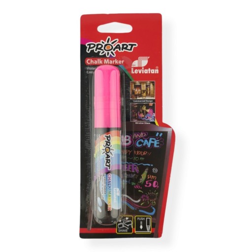 CHALK MARKER na okná LEVIATAN 15g CHALK popisovač na tabuľu RUŽOVÝ