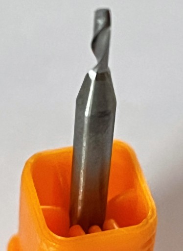 Jednobitová fréza, pravá, 1,5 mm, 6 mm tvrdokovová stopková fréza